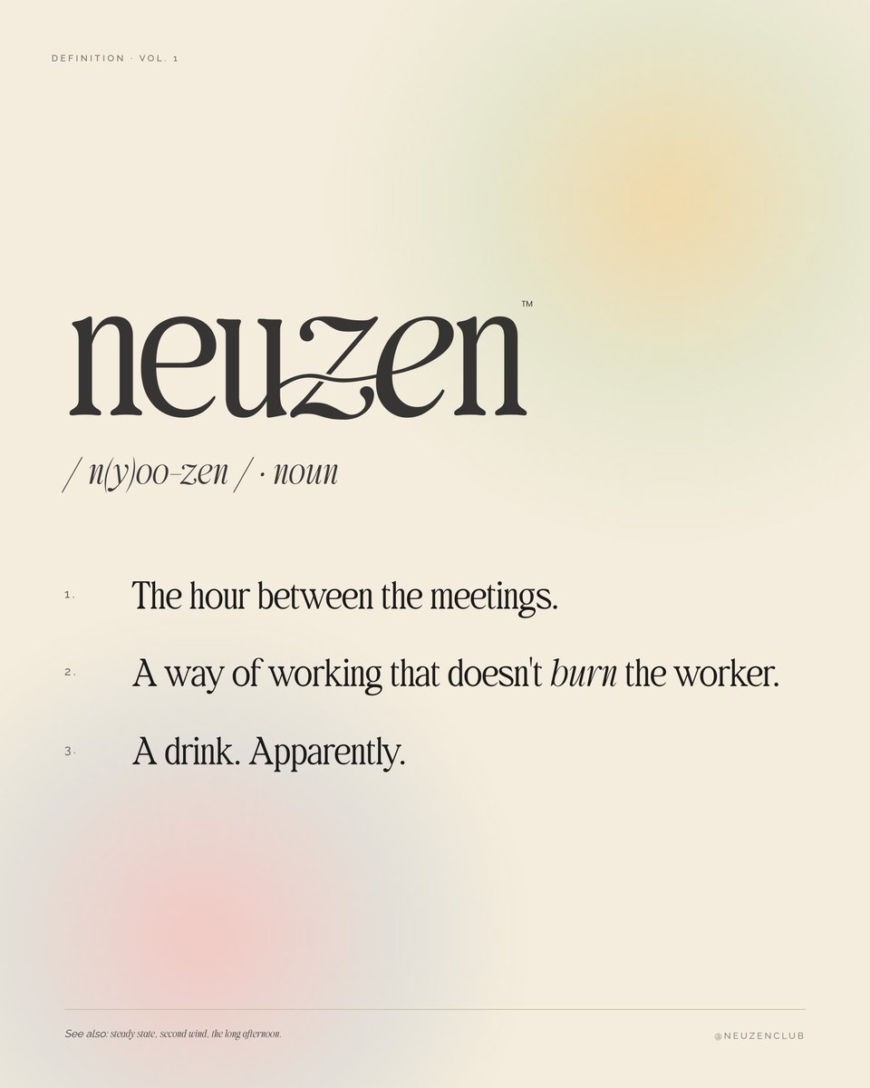 Neuzenclub's tweet photo. Most days slip through. Some don't have to. https://t.co/SreViH3cSd