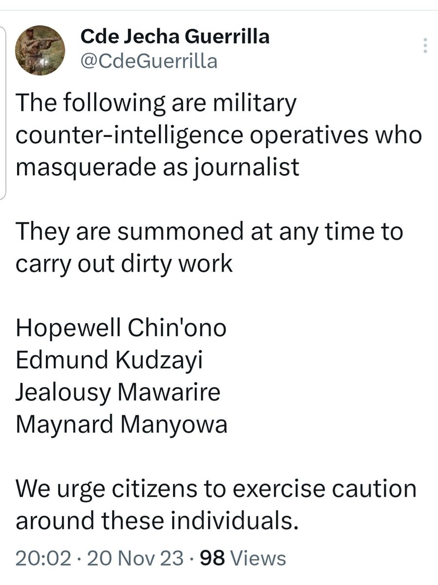 Cde Jecha Guerrilla tweet media