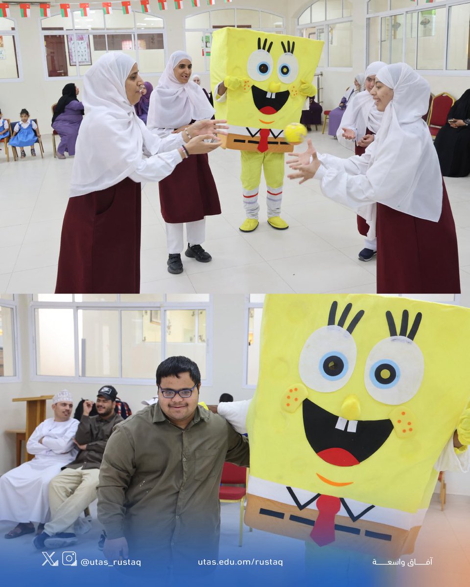 utas_rustaq's tweet photo. وشهدت الفعالية مشاركة واسعة من طلبة ومنتسبي المركز، وهدفت إلى تعزيز التواصل المجتمعي وإدخال السرور على المشاركين من خلال برامج وأنشطة متنوعة عكست روح التعاون والمسؤولية المجتمعية. https://t.co/3SUlzffVBm