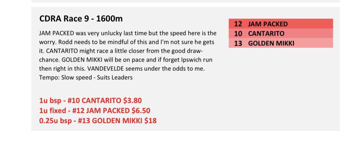 MacBetTips's tweet photo. JAM PACKED gets home for us in the last at Sunshine Coast at $6.50 ✅

Join 👉 https://t.co/AdtxliH0y3 https://t.co/SA0UGPjDTK