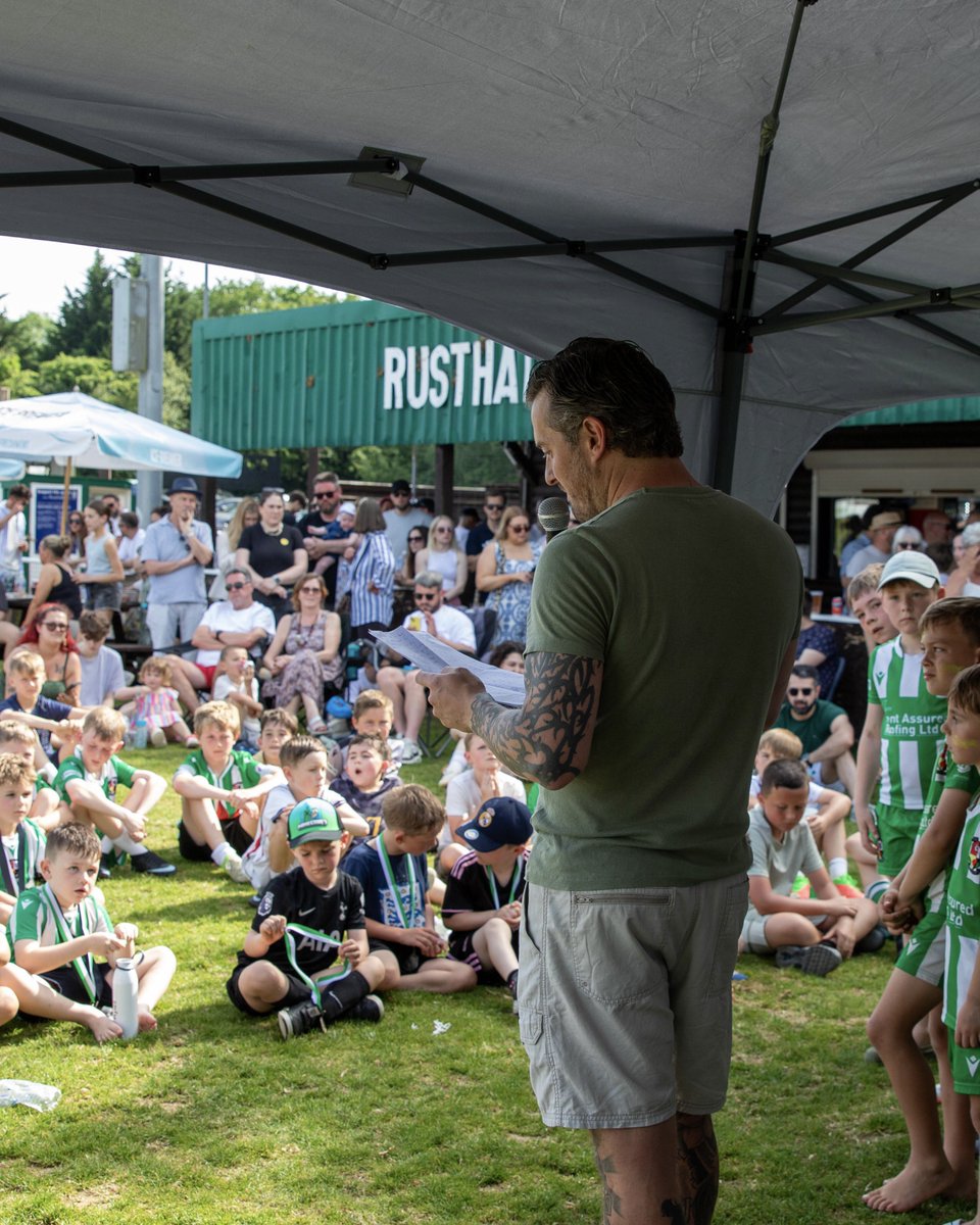 FCRusthall's tweet photo. Brilliant afternoon celebrating the achievements of our youth section! 👏🏆

#RusthallFC 🟢⚪️ https://t.co/1TMexemD8M