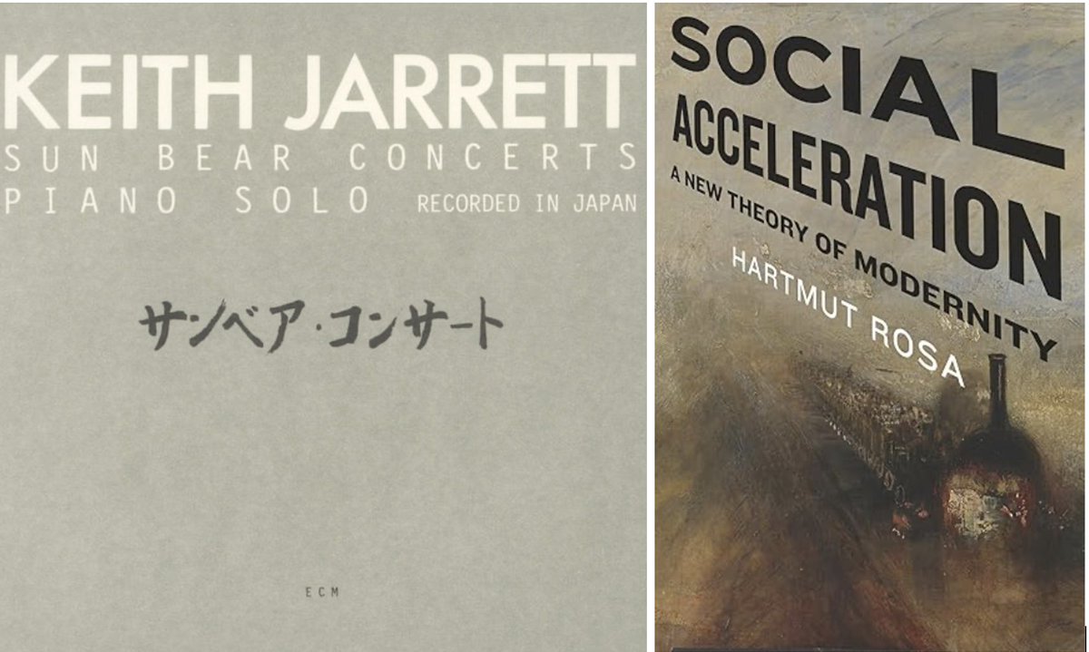 TimNewburn's tweet photo. This morning it's a bit more Hartmut Rosa this morning, accompanied by some of Keith Jarrett's finest and strong, fresh coffee. Bliss https://t.co/2gqiAhAOeJ