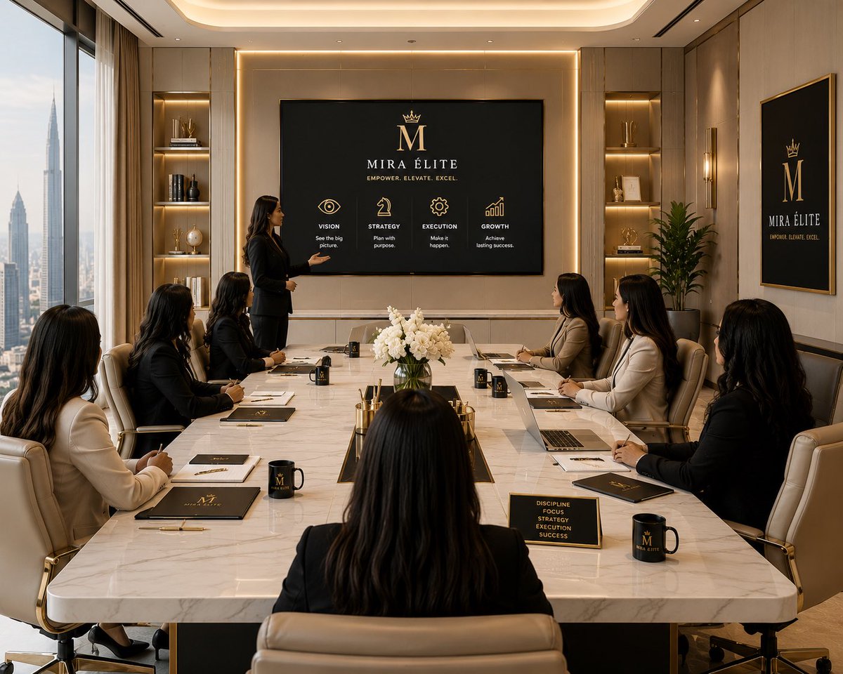 MiraElite's tweet photo. Success is created in rooms where ideas meet action 🤍

Collaboration, strategy, and leadership are the foundation of every powerful business.

✨ Surround yourself with people who elevate your vision.

#MiraElite #BusinessMeeting #Leadership #LuxuryBrand #SuccessMindset https://t.co/hnW7OOaEOy