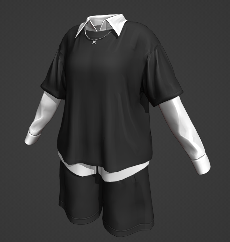 Noem00's tweet photo. 次の衣装こねてます！
こっからどうしてこう🤔

#VRChat #b3d https://t.co/ChSvpSB3HW