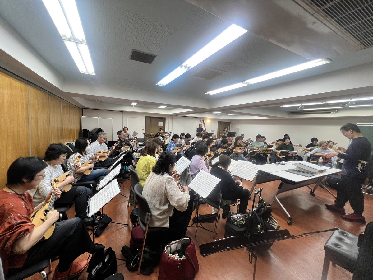 tokyo_mandolin's tweet photo. 【スタッフ更新🎵】

本日は5月4回目のリハーサルでした💪
大迫力のサウンドです🎵
　
お昼ご飯はオムライス😋

いよいよ本番が近づいて参りました！！！👀

コンサートのチケット好評発売中です🎟️
是非、ご予約お待ちしております！

2026年5月31日(日)
東京マンドリン・アンサンブルコンサート2026 https://t.co/ZVORqrplNn