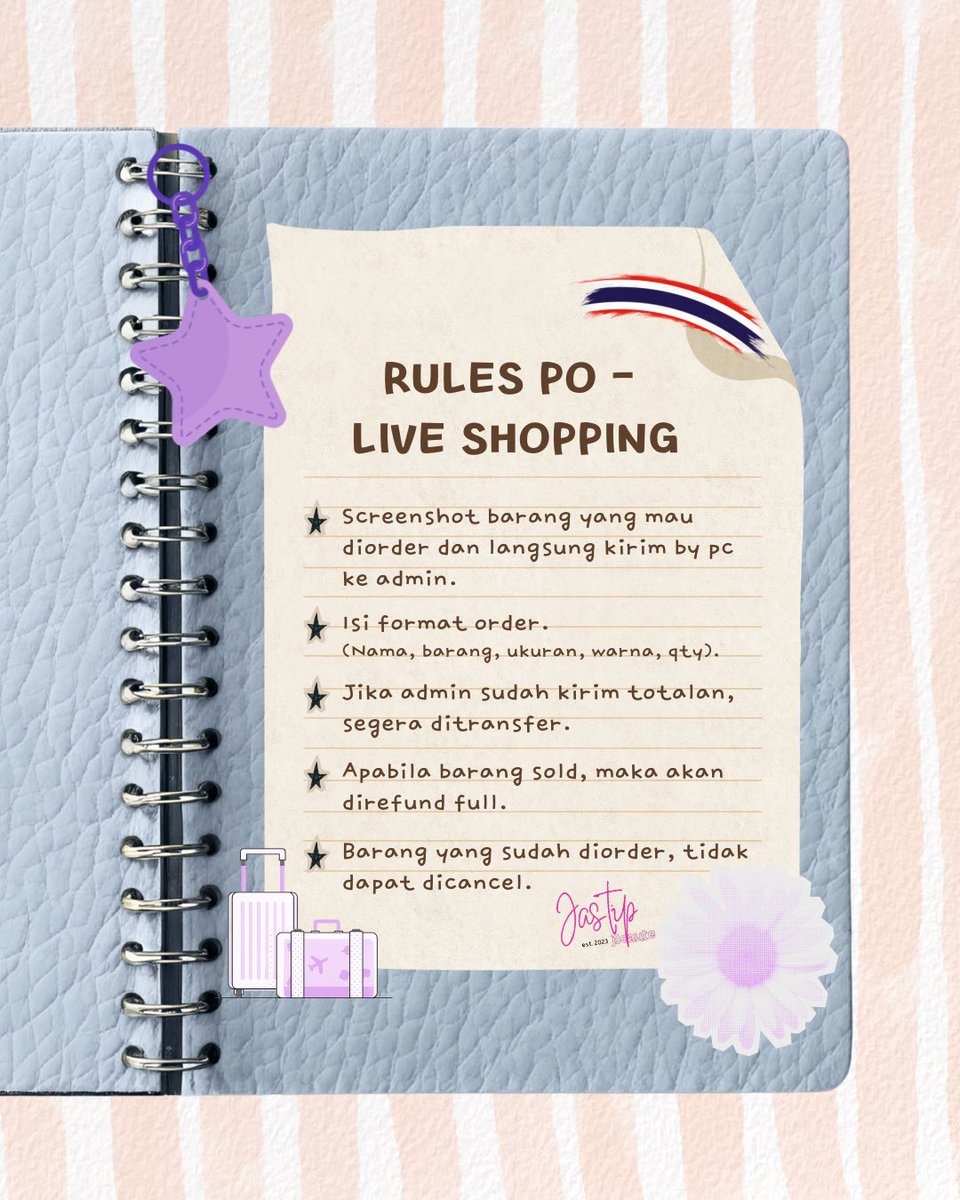 jjnxtg's tweet photo. OPEN JASTIP PO BANGKOK

🗓️03 - 07 juni 2026
🛄sharing bagasi
• ina-bkk 90k/kg
• bkk-ina 120k/kg

join group by dm ₊˚⊹ ᰔ https://t.co/12D5BplvKR