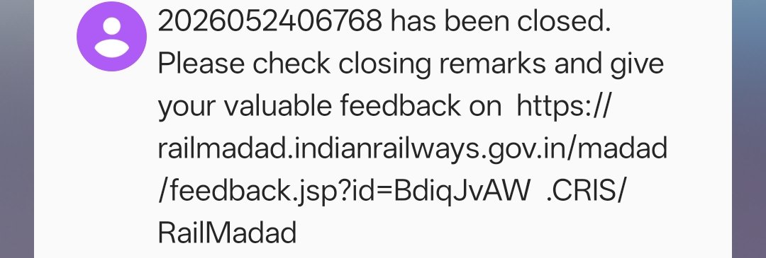 SunilKu14497067's tweet photo. @RailwaySeva @spjdivn @AshwiniVaishnaw 

Ghanto se paresan hu Mujhe laga ki madad milega lakin Koi TT, RPF aur indian railway ke traf se koi madad nhi mila complaint close kar diya gaya https://t.co/x0NDHOBTuT
