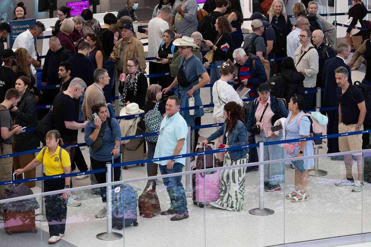 SPullmann's tweet photo. Missed your flight because the TSA line was that long? 😬 It happens more often than you think. Here’s what airlines will (and won’t) do – and how to protect yourself next time. ✈️⏱️https://t.co/jUkIdjxfRs via Travel + Leisure https://t.co/3Rh9pMqwJQ
