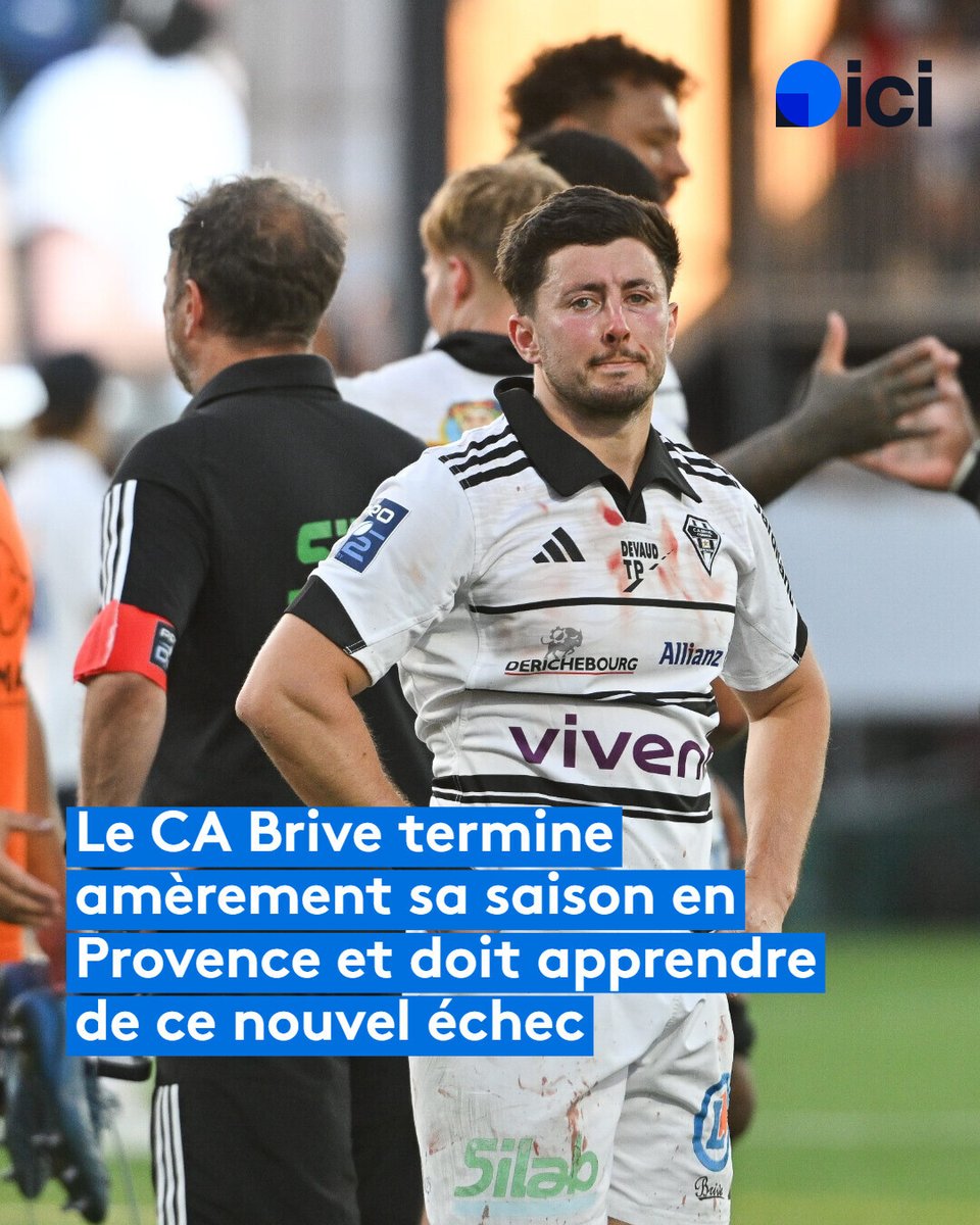 icilimousin's tweet photo. 🎙️ "J'espère que le club a appris ce soir" 

⚫⚪ Le CA Brive s'est incliné à Provence Rugby, troisième défaite après un seul match de phase finale

🏉 Décryptage avec les acteurs d'un échec qui semblait inexorable malgré le retour de PHB 

➡️ https://t.co/DwG5XveP8r https://t.co/2ZxVnlBXCU