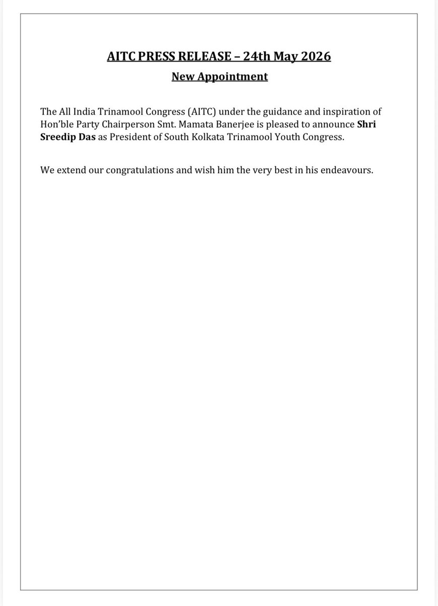 All India Trinamool Congress tweet media