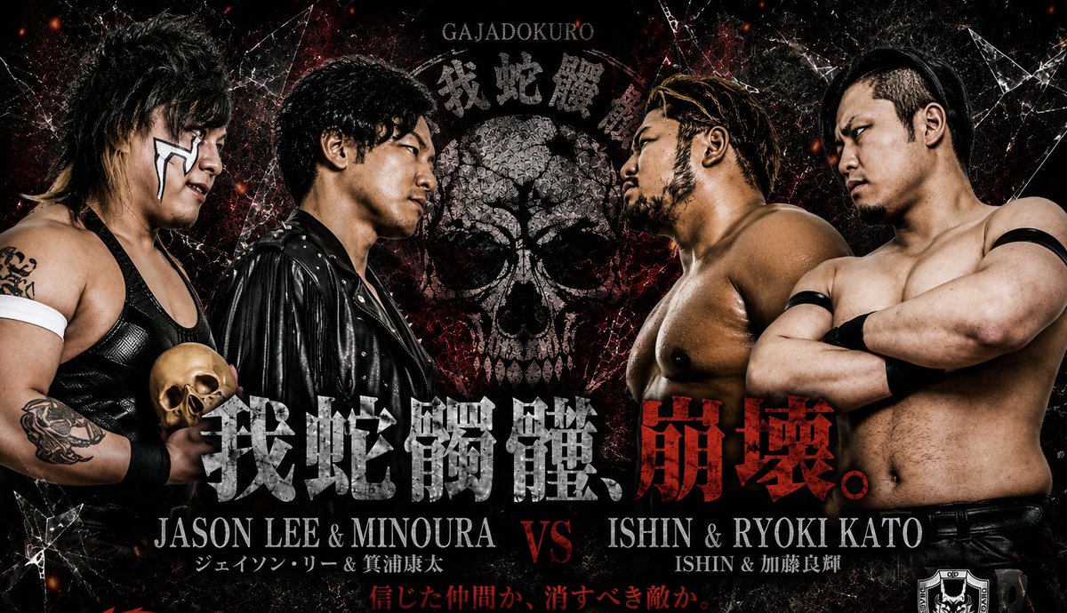 我蛇髑髏対決 #DRAGONGATE #ドラゴンゲート #ドラゲー愛を語りたい
