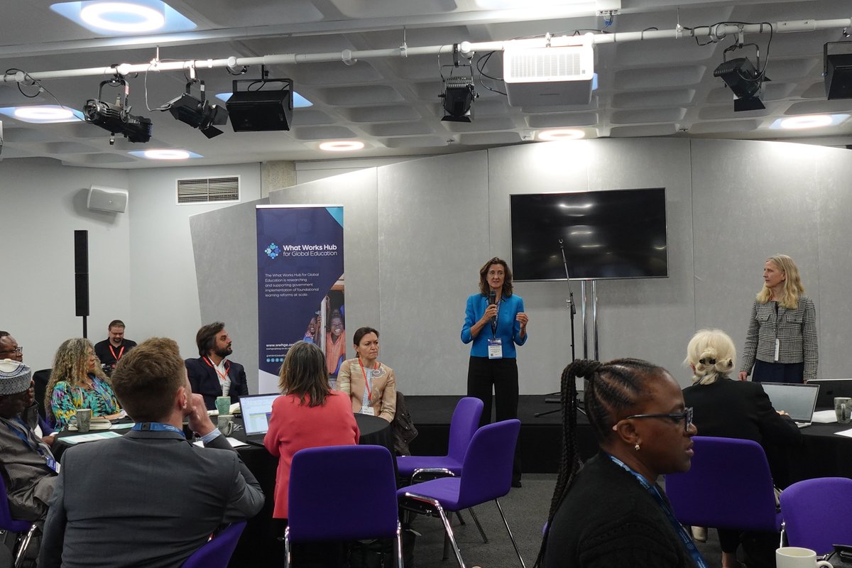 GEEAP_'s tweet photo. Great discussion at the EdLabs Breakfast hosted by @WWHGlobalEd at #EWF26 on how evidence shapes education.

Examples from South Africa, Pakistan &amp; Rwanda showed impact on access, literacy &amp; systems reform.

As @JSHerbertson from @FCDOGovUK said: “What matters has to be counted.” https://t.co/w2pzBRQCXC