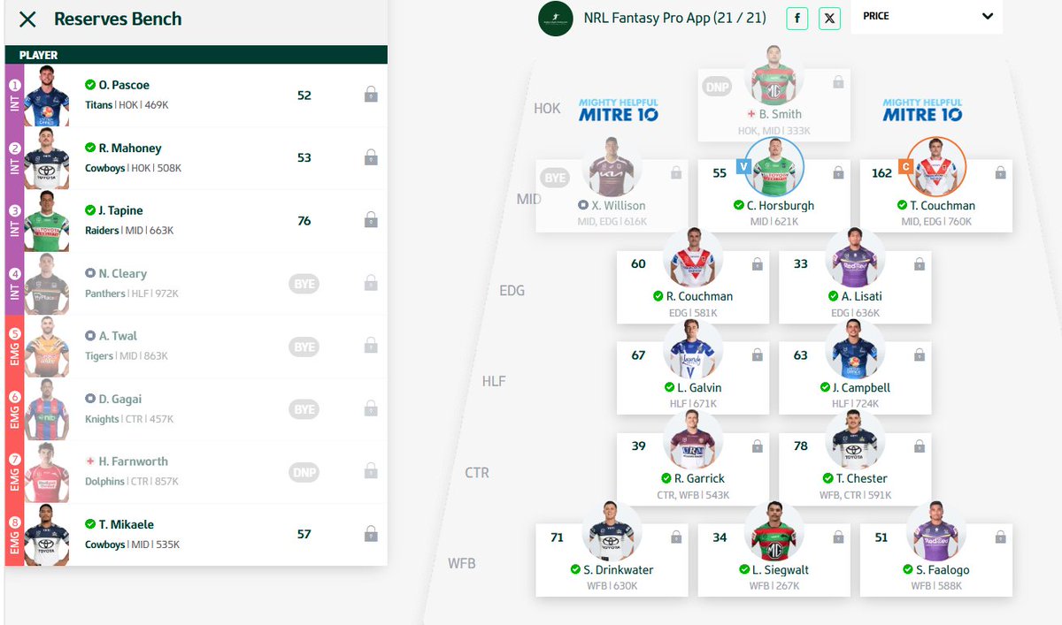 NRL Fantasy Pro tweet media
