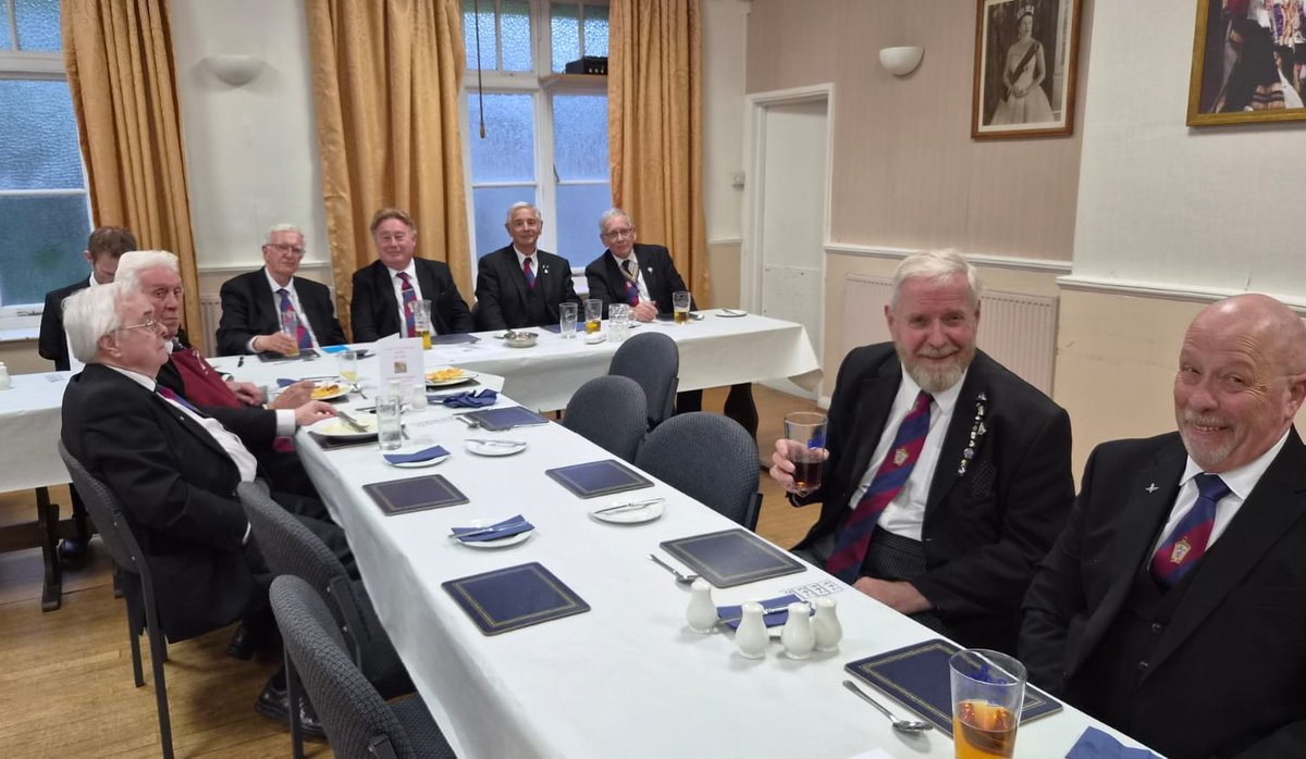 MarkNewsde88094's tweet photo. Congratulations to W.Bro. Gareth John, the WM of the St George Lodge of MMM 383, being proclaimed for a further year. DPGM, PDPGM, and the active Grand Officers joined the brethren that evening. https://t.co/Sgt5FA1Yik