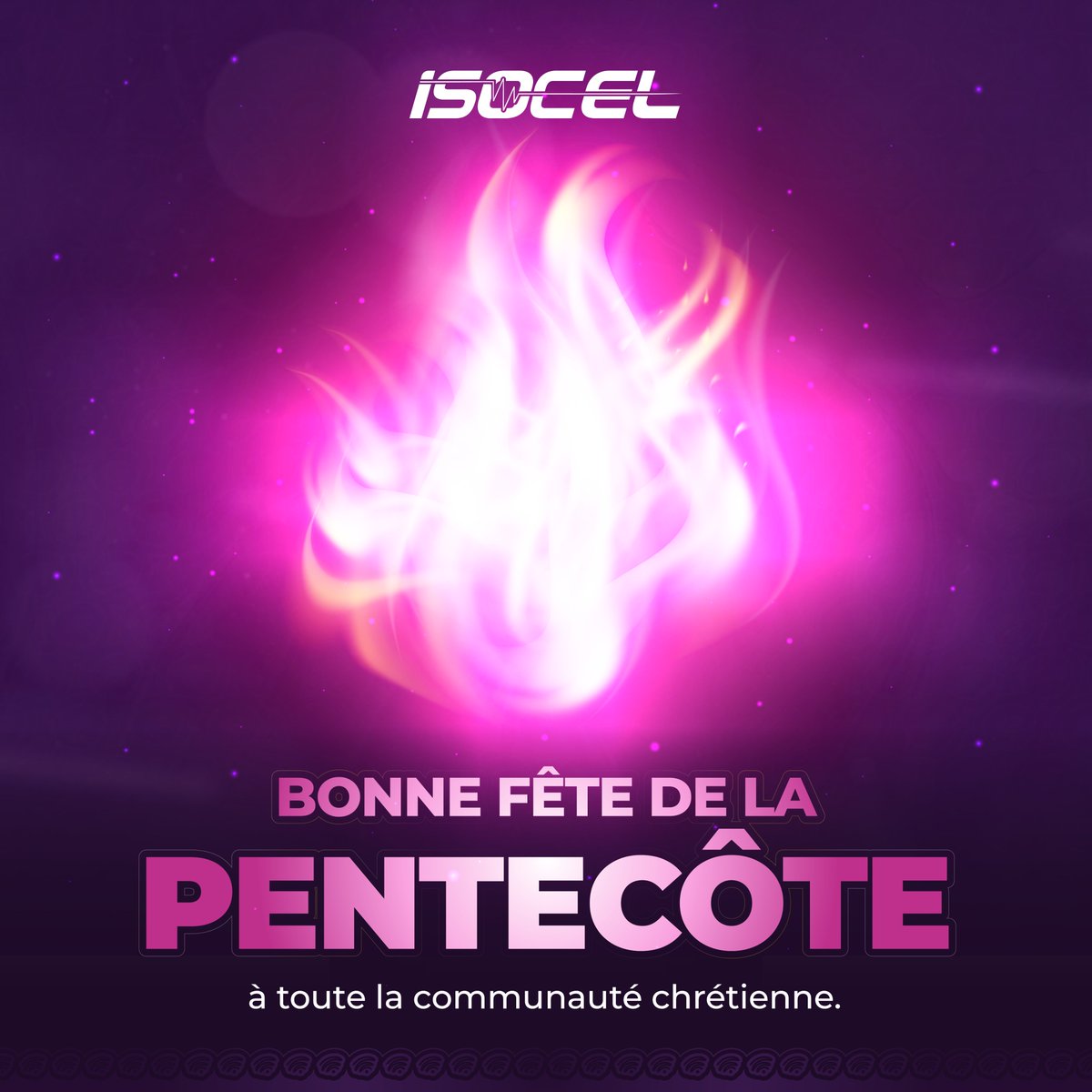 isoceltelecom's tweet photo. Toute l'équipe d'ISOCEL souhaite une belle fête de la Pentecôte à toute la communauté Chrétienne.

Que ce moment de renouveau et d'espérance marque le début d'une nouvelle saison riche en grâce, en bénédictions et en accomplissements.
#ToujoursAvecVous #Pentecote2026 https://t.co/sbaflBmJEc