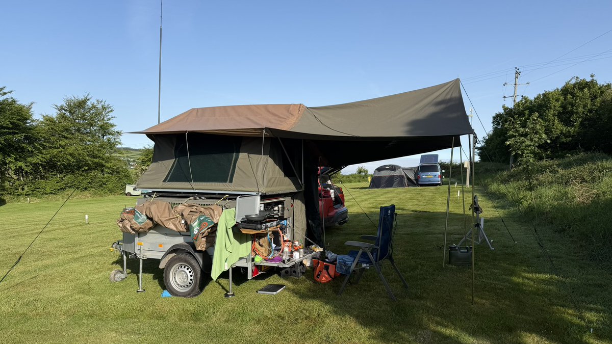 M0IAX's tweet photo. Much better start to the day and much warmer. Another fry up for breakfast, obligatory when camping :-) https://t.co/7oh97pe5xn