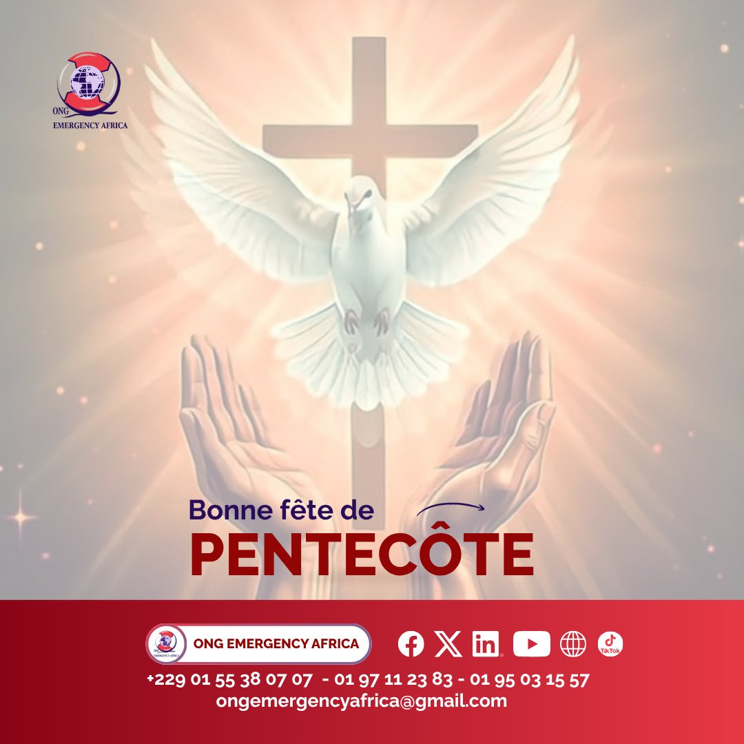 EmergencyOng's tweet photo. 𝗝𝗼𝘆𝗲𝘂𝘀𝗲 𝗳𝗲̂𝘁𝗲 𝗱𝗲 𝗣𝗲𝗻𝘁𝗲𝗰𝗼̂𝘁𝗲 𝗮̀ 𝘁𝗼𝘂𝘁𝗲 𝗹𝗮 𝗰𝗼𝗺𝗺𝘂𝗻𝗮𝘂𝘁𝗲́ 𝗰𝗵𝗿𝗲́𝘁𝗶𝗲𝗻𝗻𝗲.
Que l’Esprit Saint illumine les cœurs et apporte paix et bénédictions à tous. 🙏 https://t.co/2PqyweFUje