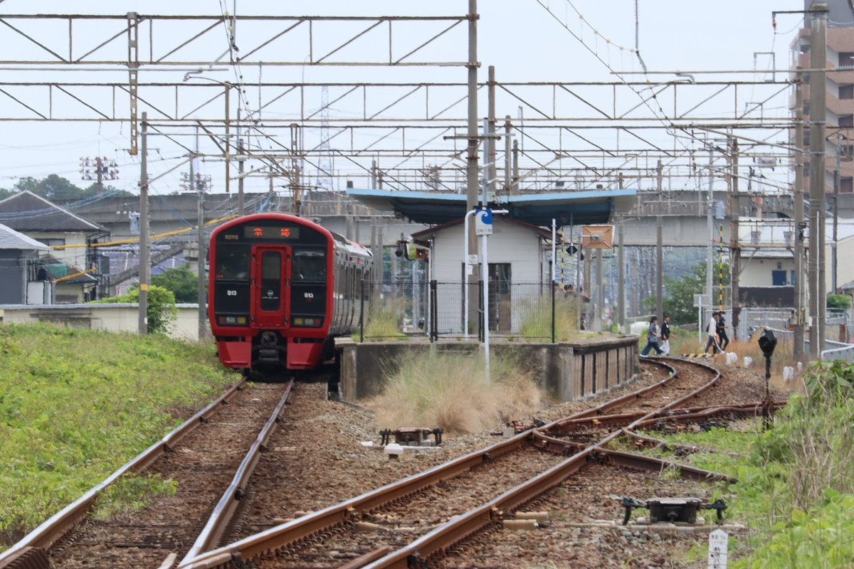 jikko680687's tweet photo. 【今日の787系Vol.2】2026/5/24(Sun)
5006M特急にちりん6号 宮崎空港7:45発 大分行き(大分11:10着)
787系 BO105編成(分オイ)
#787系 #BO105 #大分車両センター #日豊本線 #大在駅 #坂ノ市駅 https://t.co/ynhSn71Lkx