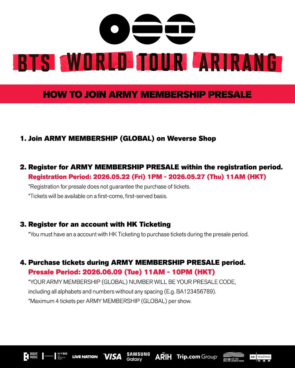 BTS TICKET HELPER⁷ tweet media