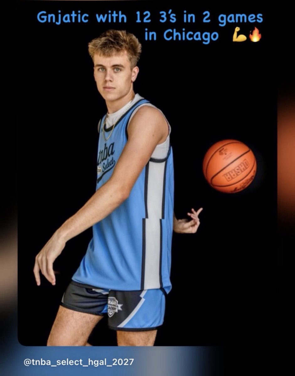 TNBASelectHGAL's tweet photo. Bernard Gnjatic @Bgnjatic22  with a monster game, 8 3s/24 points vs All In P32 at @PHCircuit Prep Hoops Great Lakes championships in Chicago 🔥💪 @tNBA_CLE @HoopGroupAL @mosesk225 @APinkston1111 @_MikeRoth @PrepHoopsOH @Allohiohoopsco1 https://t.co/xLUgVC5Hll