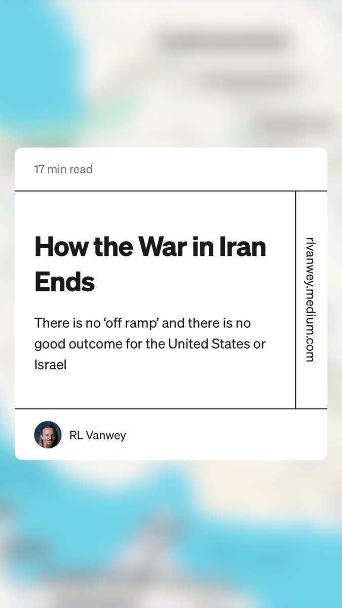 NoboNonon's tweet photo. “How the War in Iran Ends” by RL Vanwey https://t.co/EzqUd4R1SY https://t.co/TGl2JwoW1Z