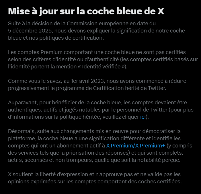 LeLetchi's tweet photo. Je ❤️ la Commission Européenne

Il est important de rappeler que les fameuses "coches bleues" ne sont plus une certification d'authenticité
mais des comptes payant Twitter pour être mis en avant
ainsi plein de comptes d'extrême droite nourrissent la haine sur ce site https://t.co/ll7pJBLXWu