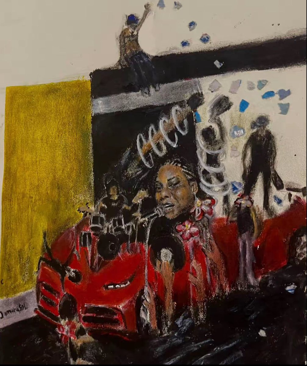 damarasol's tweet photo. Drawn and painted by the best !! @BeamerGodwin take your flowers 💐 https://t.co/t43pyTn7Fl