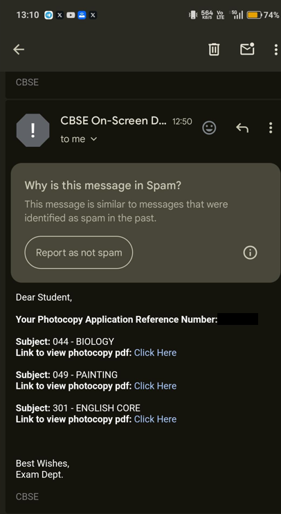 YashTheML's tweet photo. CBSE is this a joke or what? First the website issues, now my friend paid for 5 copies and received only 3. We pay full fees and still get incomplete, unchecked copies? You’re one of India’s biggest education boards, start acting like it.
@cbseindia29 #cbsestudents #osmfailed https://t.co/MJewwCxoRu