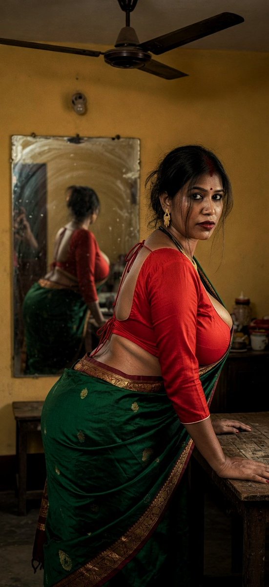 AyishaMondal's tweet photo. That reflection doesn’t lie — this bhabhi is built for cheating. Saree pallu down, blouse strings loose. Use me like cheap meat.
#DesiBhabhi #SareeSlut #MirrorTease #IndianHousewife #BacklessBlouse #CurvyDesi #SareeSex #MarriedRandi https://t.co/zj8LME4I6L