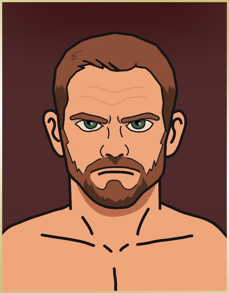 DigitalRealmsSt's tweet photo. Redrew every fighter in the game. Here's fighter #1 - old vs new. Every fighter in Elite MMA Manager has his own personality, fighting style, and career story. This guy? Irish. Stubborn. Hard to manage. and a good trash-talker with boxing fighting background. https://t.co/KGsXHcaDZU