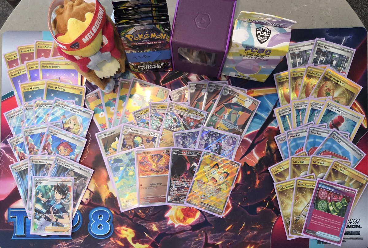 SammyTeaTime's tweet photo. 153rd at Melbourne with Hammer Pult 🔨 🔥
Was great to Day 2 with 3 other Scallywags
Shoutout to @ProjArtemisPKMN and our sponsors @FCBCArmor + @HeavyPlayLLC 
Won't be making Worlds this year but still really happy with my season 🎉 https://t.co/7GReFVN4jX