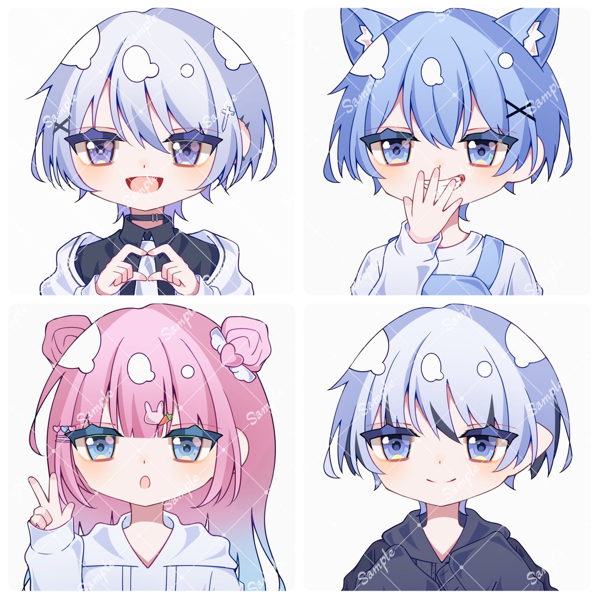 pontadayo_oO's tweet photo. デフォルメイラストを描いてたのがはるか昔なので今の絵柄と全然違くてあんまり参考にならないんですけど一応沢山置いておきます!! https://t.co/8LwWj64d8g