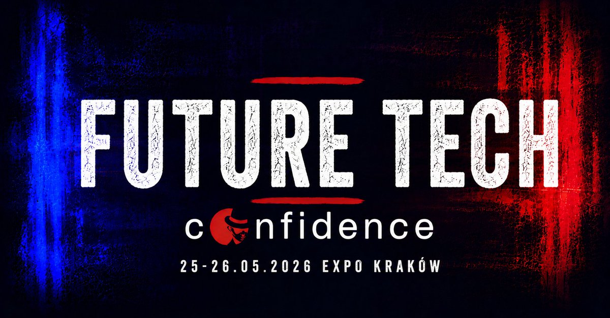 CONFidenceConf's tweet photo. Future Tech na CONFidence 2026 to ścieżka o tym, co naprawdę zmienia cyberbezpieczeństwo.

AI w analizie malware i reverse engineeringu.
LLM-y w AppSec, OT i vulnerability detection.
MCP, passkeys, TLS w skali Netflixa, hardware attacks, SDR i drony.

https://t.co/Nsz0GQ5xaK https://t.co/X3cH7uYcbz