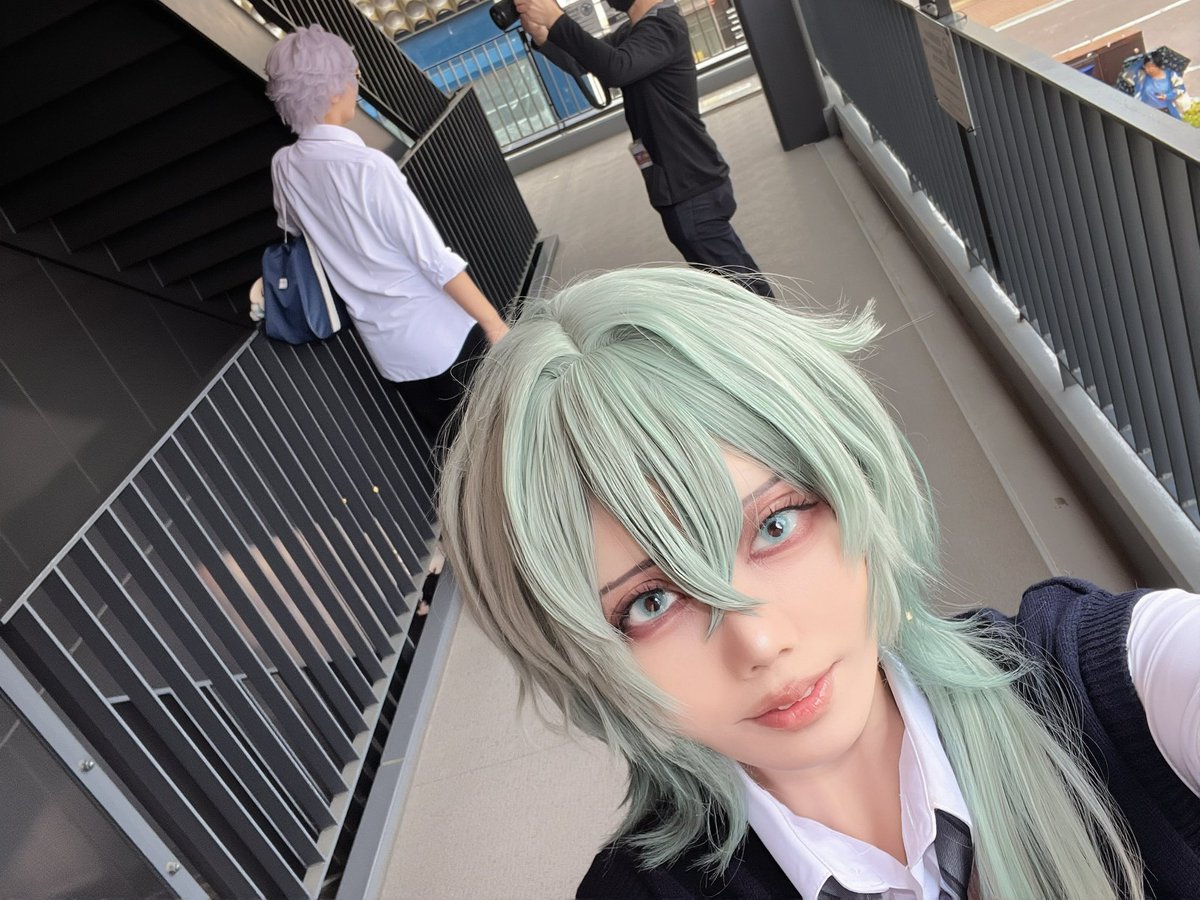 kuonxxxchu's tweet photo. アナイクスてんてー！でした💚

ほよば作品の方たくさんいて幸せ💚

アナイクスてんてーもたくさんいてにこにこしたー！！！がわぃぃ！！！！！

 #ふくしま街コス https://t.co/EI3w0Qtq5Z