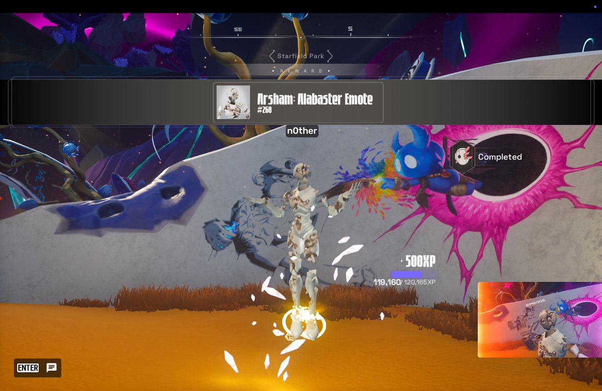 n0ther_xyz's tweet photo. The final step of the evolution: my Arsham Alabaster ascended with a crazy emote!! 🤩 https://t.co/AMGO8dEZLr