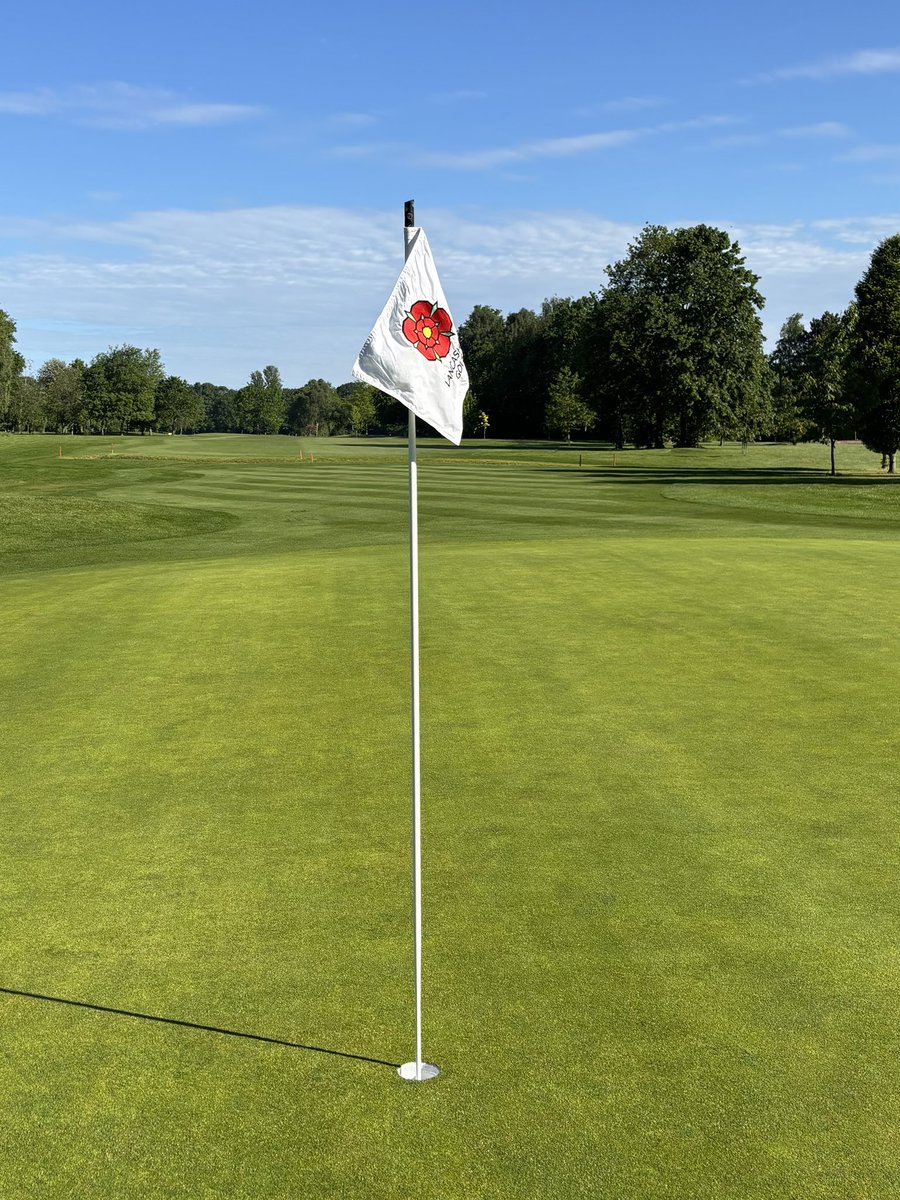 benJhowarth's tweet photo. Morning set up for Lancashire Boys Championship. 

So proud of how the course is performing and looking! Blessed with a passionate, skilled team. 

🌹🌹 https://t.co/R5E3dFfB9E