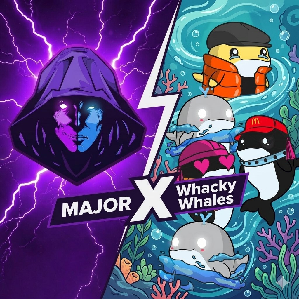 majorslair's tweet photo. Just locked in a collab with @whacky_whales 🐳

10,000 NFTs on ETH built for people who actually want to be part of a real community that grows into a lasting IP.

This isn’t just another PFP drop, every holder becomes part of the movement from day one, with each pod having its own identity, rarity, hierarchy and evolutionary path.

Happy to bring this kind of quality into the Lair 🔥