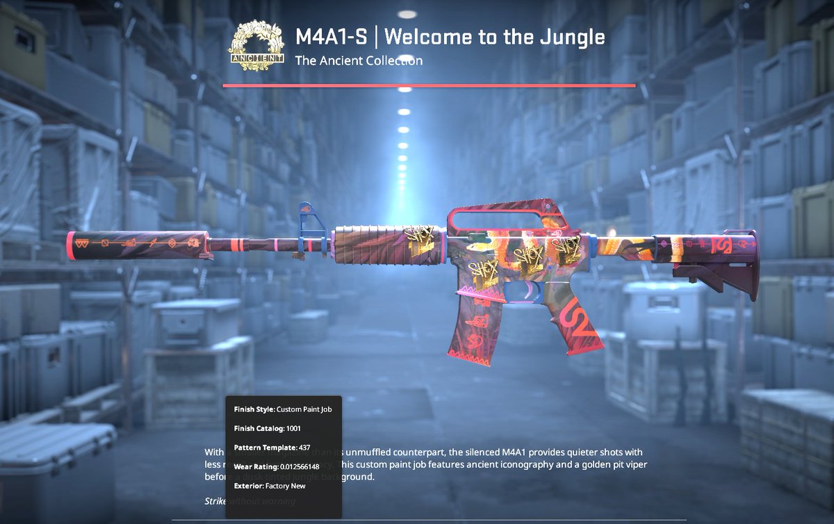 NinjaDeadpool94's tweet photo. Most recent crafts screenshot while waiting for artwork

Welcome to the Jungle -  4x @shoxCSGO Boston 2018 Golds

Containment Breach - 4x @NAFFLY Boston 2018 Golds (was 1x made it 4x) https://t.co/nvRX8WvHf1