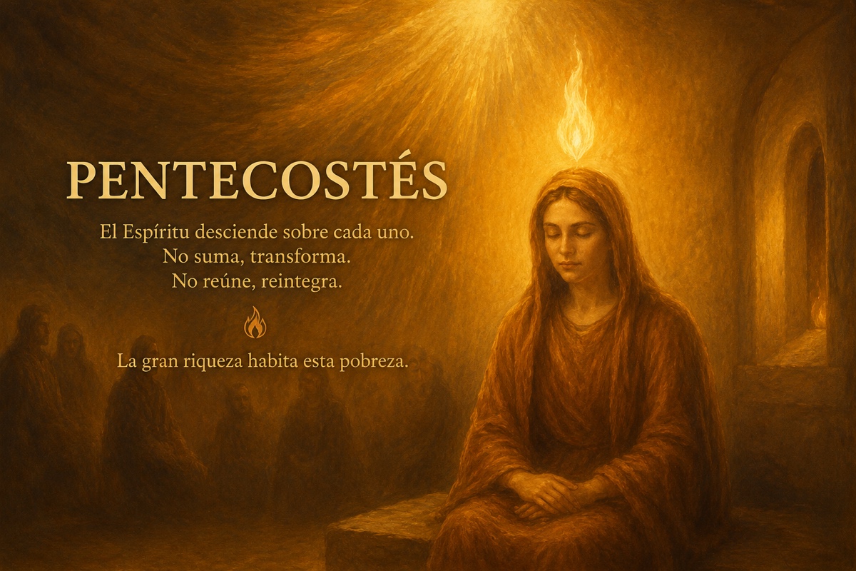 Magdalena_Igarc's tweet photo. ✨ Pentecostés
El Espíritu desciende sobre cada uno.
No suma, transforma.
No reúne, reintegra.
🔥 La gran riqueza habita esta pobreza.

🔗 https://t.co/d9zyLMOF3o
#Pentecostés #EspírituSanto #AlmanaqueGnóstico https://t.co/T2emph3Cnw