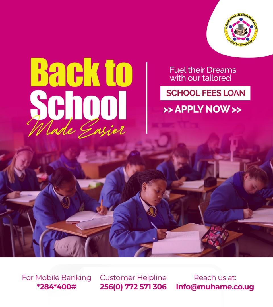 MuhameCo's tweet photo. It's that time of the season, don't get stranded with schoole fees, @MuhameCo has it sorted out for you! https://t.co/L3ofj7x8Yr