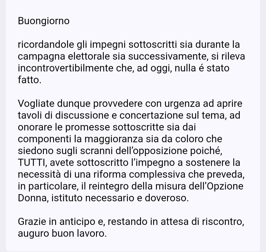 Laumare9's tweet photo. #pensioni #riformapensioni #opzionedonna
Da FB CODS grazie @OArmiliato 
c'è posta per te @w_rizzetto https://t.co/K4WkCJPNCV