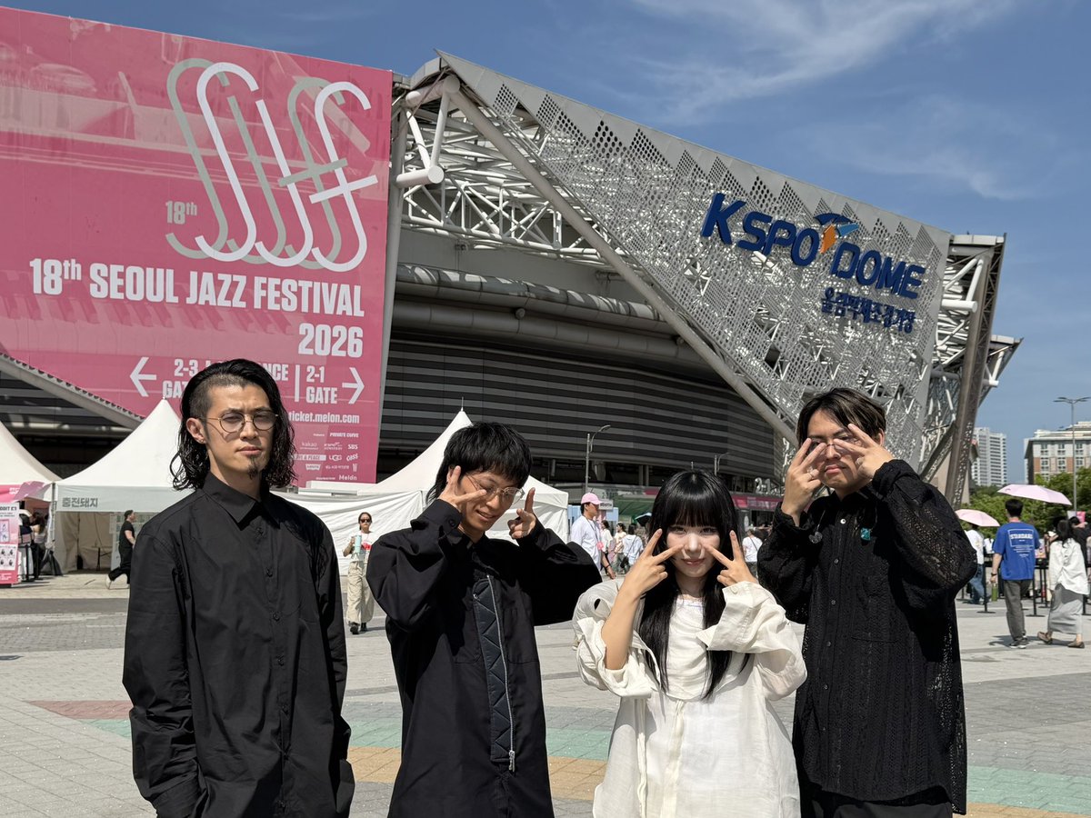 MulasakiIma's tweet photo. ＼\✴︎Thank You SJF26✴︎/／

🗓️2026.5.24(Sun)
����韓国OLYMPIC PARK

『서울재즈페스티벌
The 18th Seoul Jazz Festival 2026』

／
初登場 #紫今 
早い時間からありがとう🟣
또 만나요🐈‍⬛💫
＼

#SJF26_INFO 
INFO: @SeoulJazzFest https://t.co/acxxoNwF2O