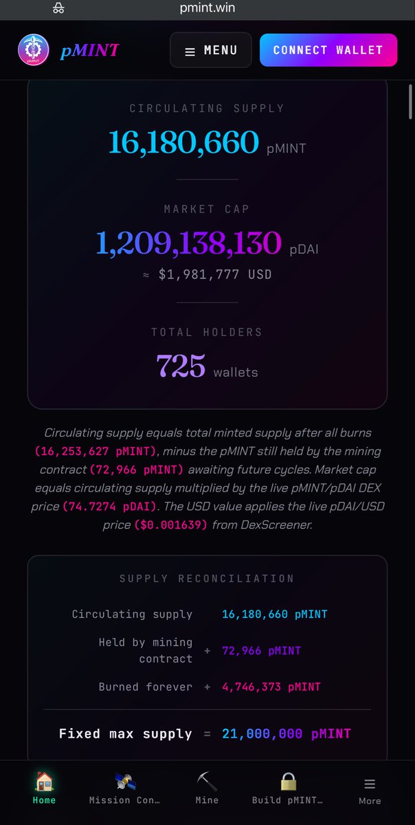 ⛏️ $pMINT✖️$WGPP 🖨️ = $pDAI 🚀 tweet media