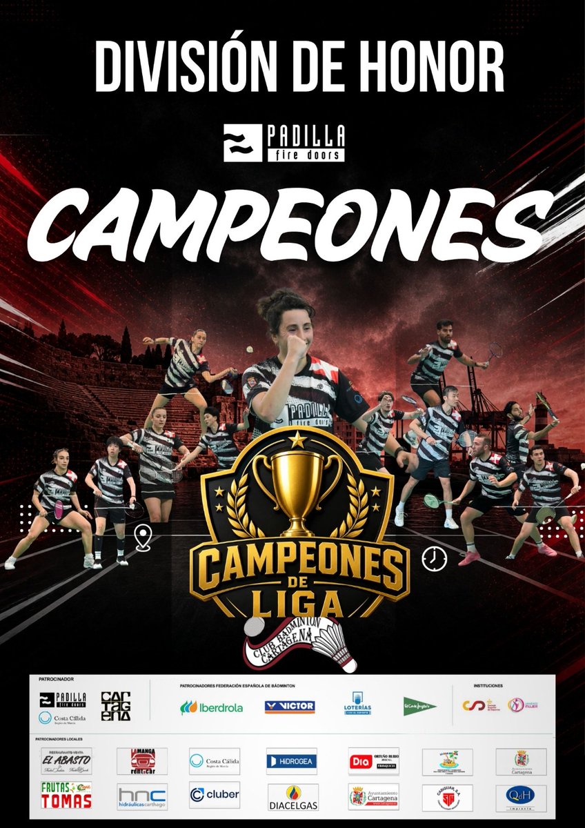 🏸 Puertas Padilla Cartagena Bádminton tweet media