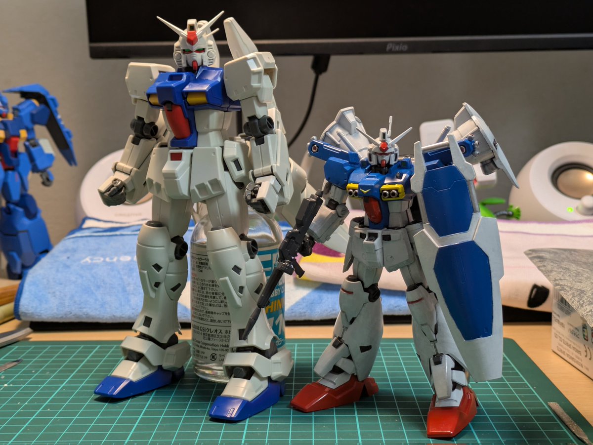 MG フルバーニアン　ステイメン MGガンダム試作3号機ステイメン 本体完成しました。20年もののABS樹脂