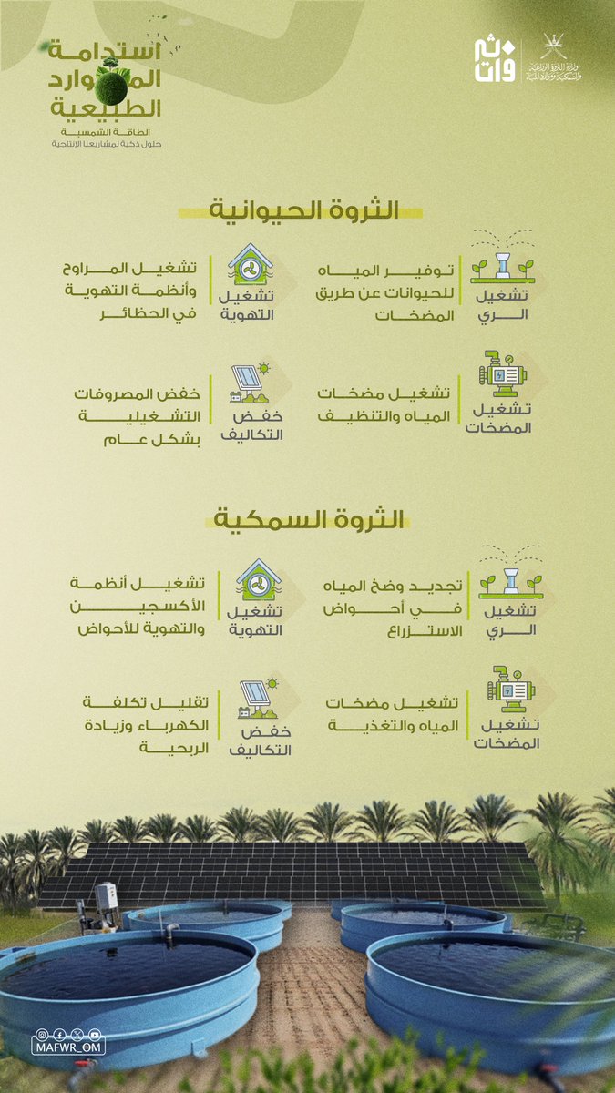 وزارة الثروة الزراعية والسمكية وموارد المياه tweet media