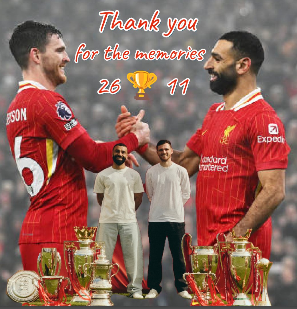 Joshpeterchrist's tweet photo. they came as players they depart as legends thank you @MoSalah #robbo https://t.co/CjaOxrK4cU