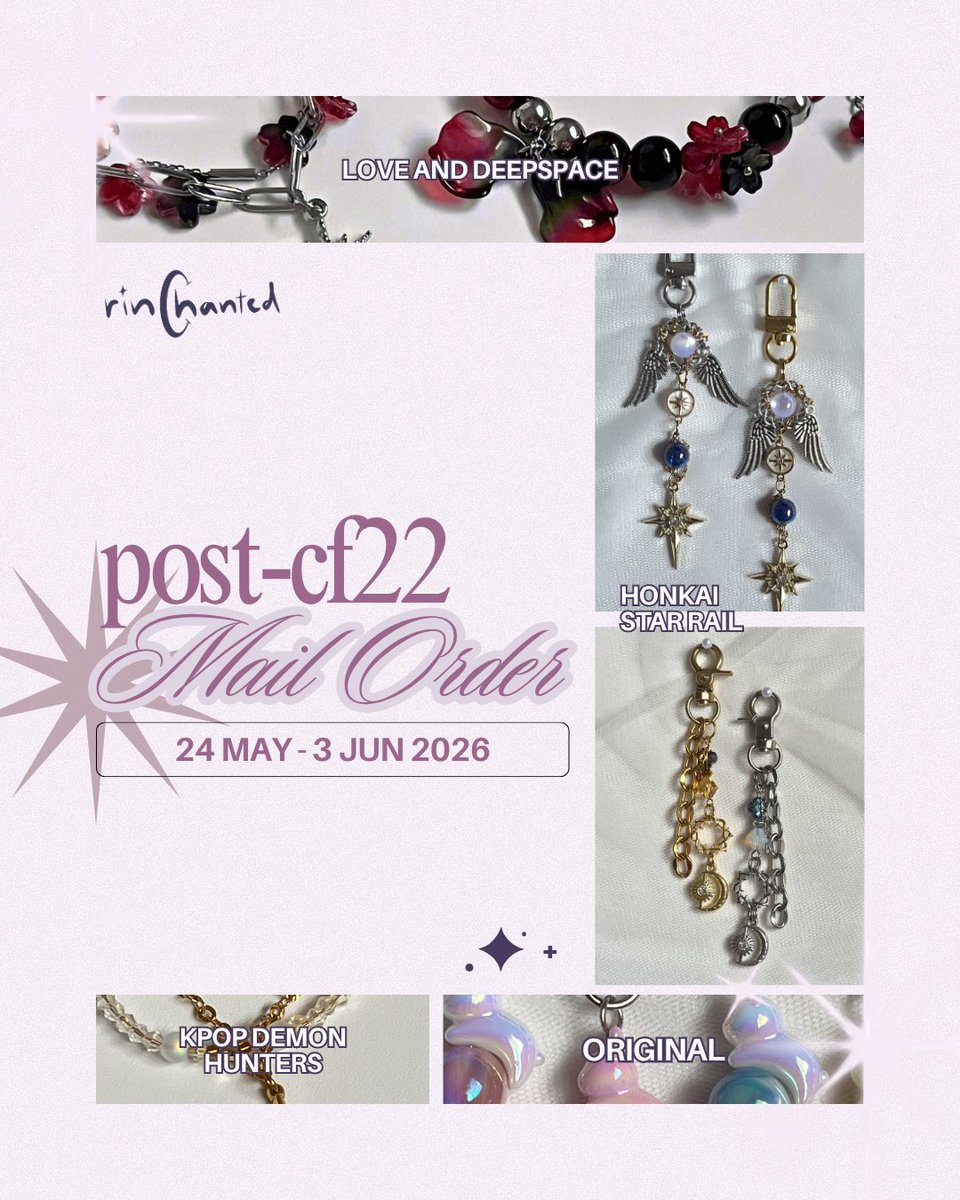 rin ✴︎ post-CF22 mail order 📌 tweet media