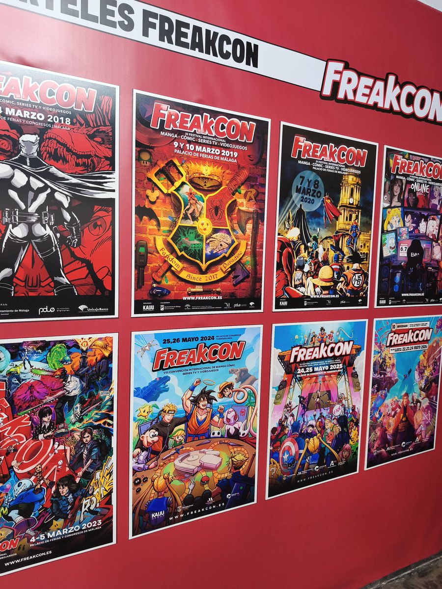 EstanteriaOtaku's tweet photo. 🔴 #Freakcon | Diez años de carteles en Freakcon. https://t.co/T11baZG2HA