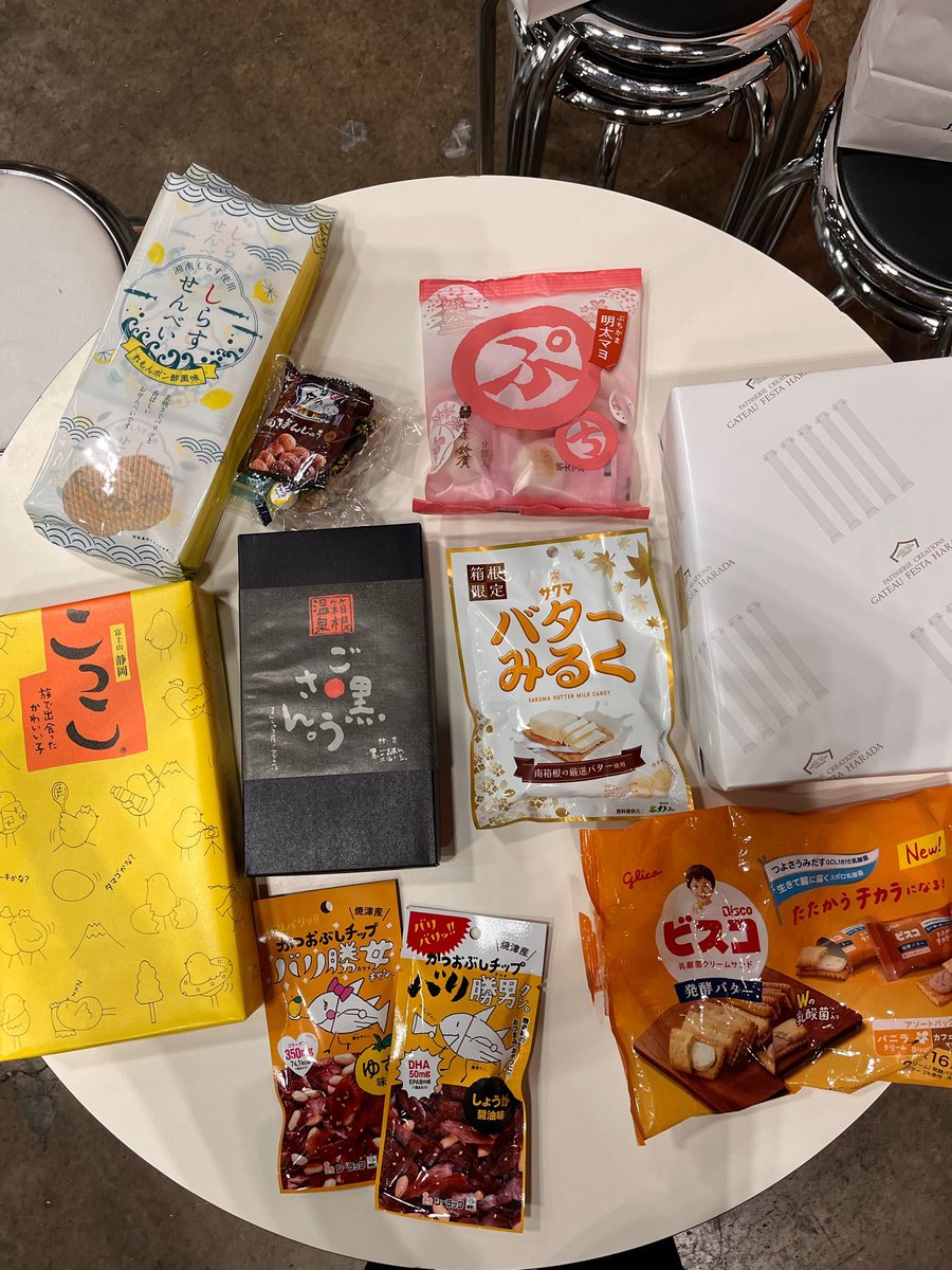 h_e_y_team's tweet photo. ゲムマ、無事終わりました❣️

差し入れもありがとうございました😊
みんなで美味しく頂きました🤤

#ゲムマ https://t.co/ISUixUABgm
